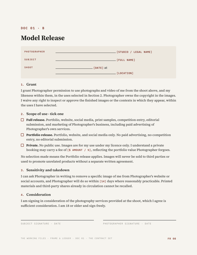 Model release