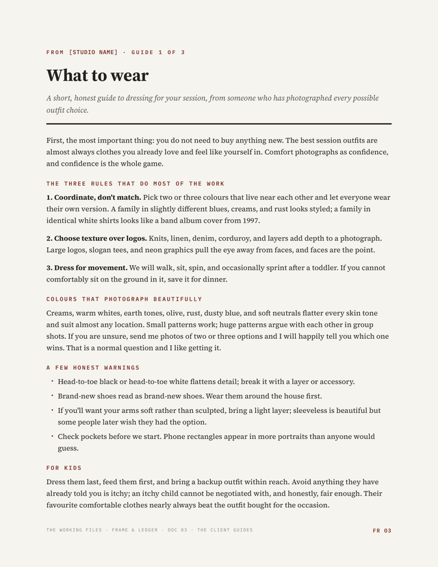 What to wear